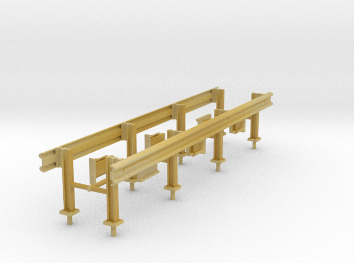 1/87th Set of two 20' Highway Guardrails 3d printed