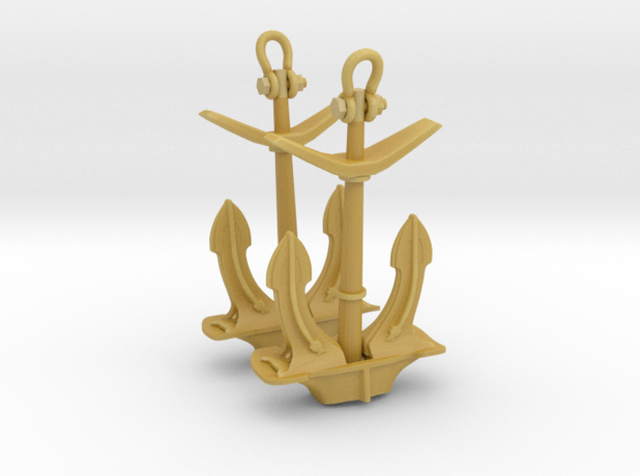 1/96 IJN Stern Anchor 3d printed