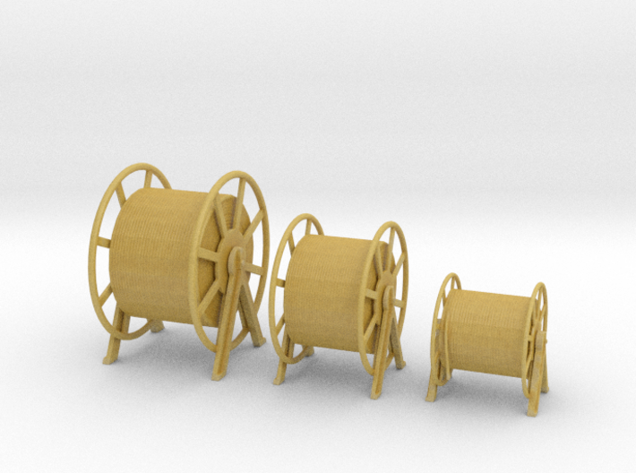 1/100 DKM Hauser Rope Barrels SET 3d printed