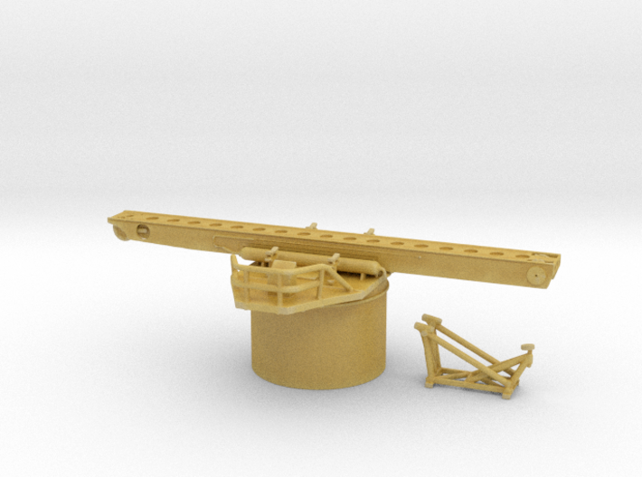 1/285 DKM Hipper Seaplane Catapult 3d printed