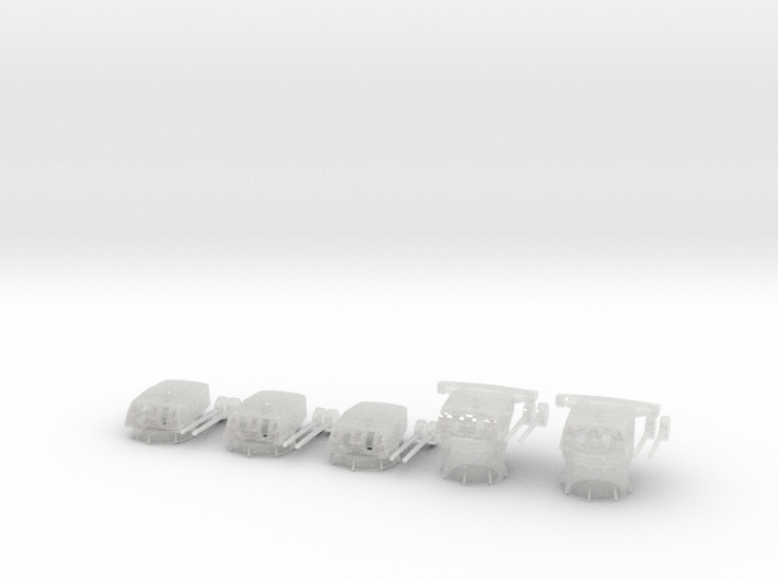 1/350 IJN Type 50 year 3 turrets (8-inch) 1944 Set 3d printed
