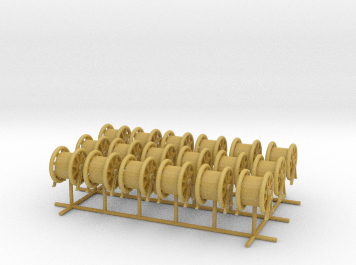 1/200 DKM Rope Barrel Big Set x18 3d printed