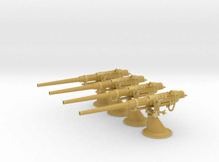 1/100 Russian 75 mm / 50 Cal. Gun Set 3d printed
