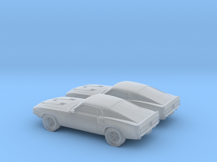 1/160 2X 1969 Ford Shelby GT 500 3d printed
