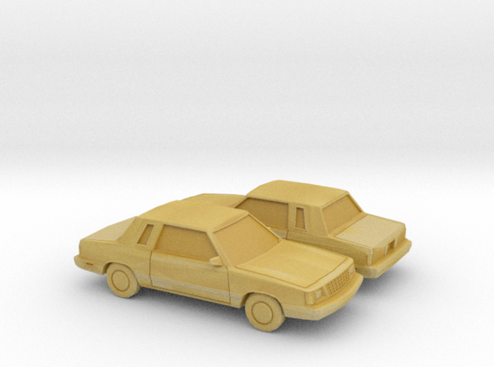 1/160 2X 1985-89 Plymouth Reliant Coupe 3d printed