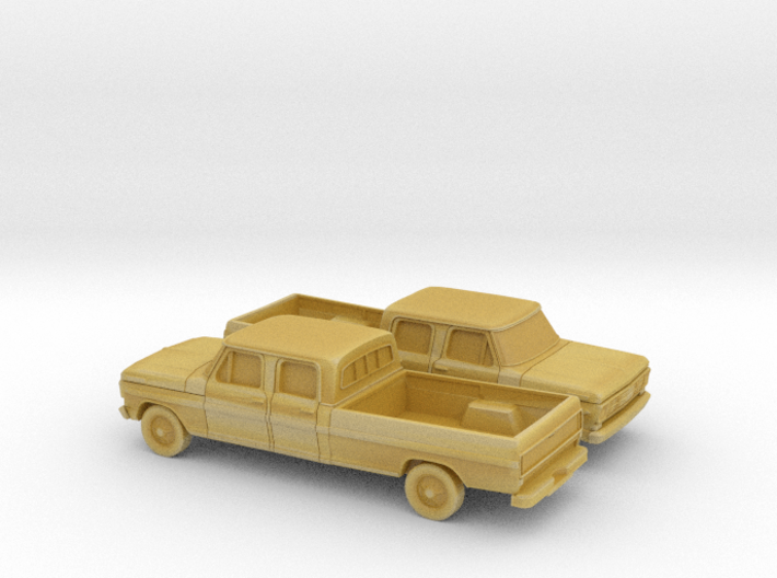 1/160 2X 1967-69 Ford F-Series Crew Cab 3d printed