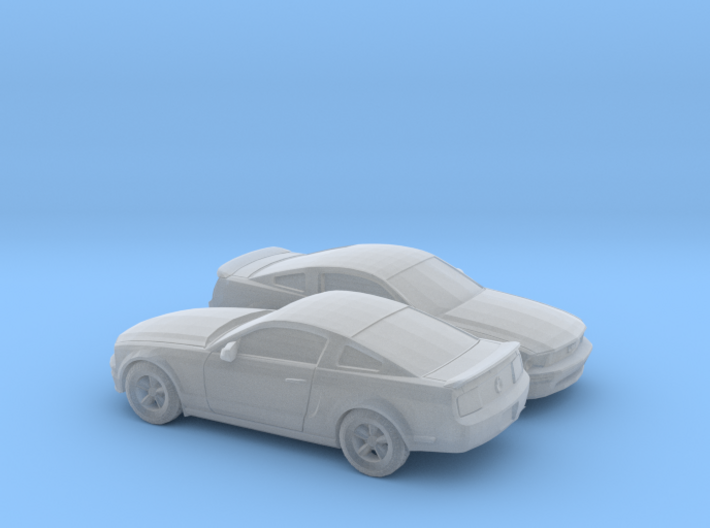 1/148 2X 2007 Ford Mustang Stock Version 3d printed