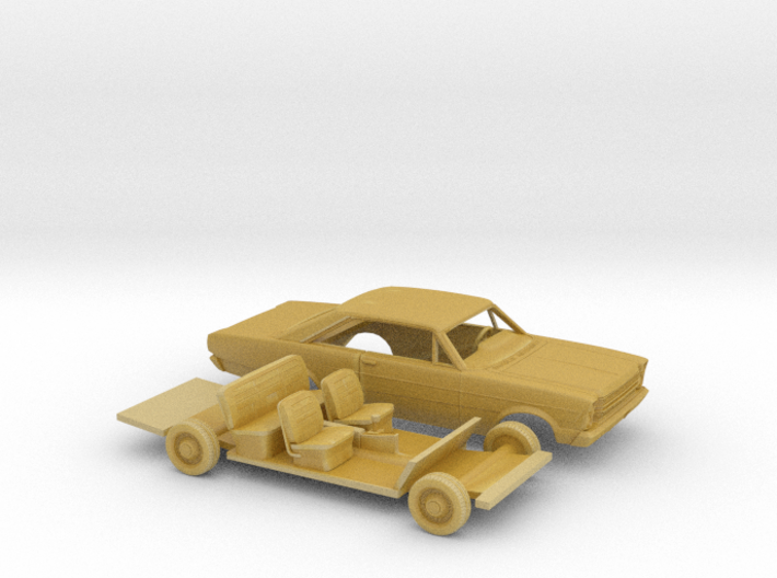 1/160 1966 Ford Galaxie 500 Coupe Kit 3d printed