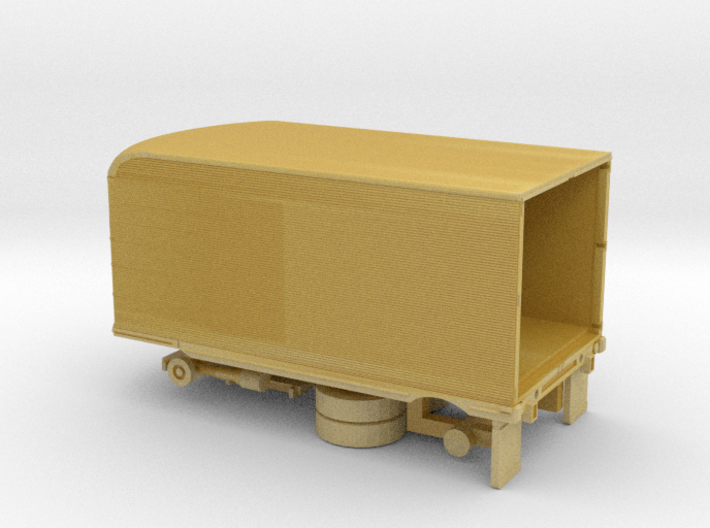 1/87 1950tys One Axel Semi Trailer Kit 3d printed