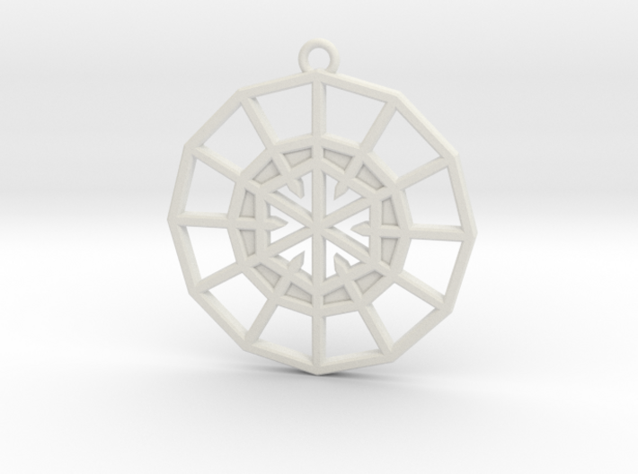Resurrection Emblem 04 Medallion (Sacred Geometry) 3d printed