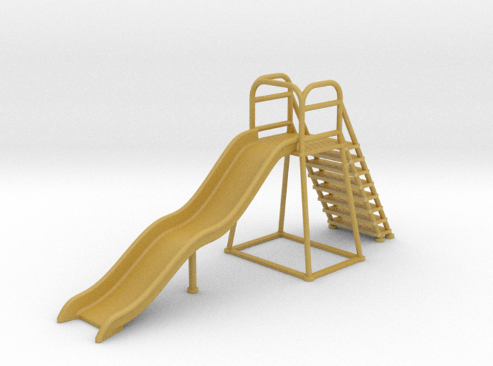 Children's Wave Slide, Dollhouse Miniature (1:48) 3d printed