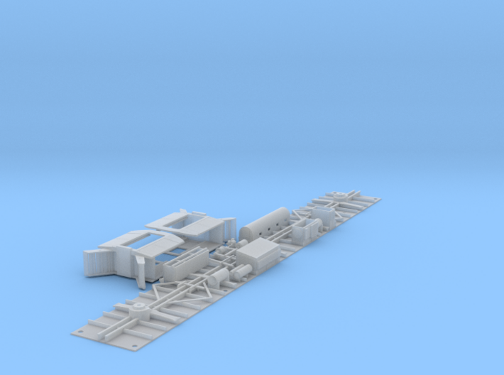 Southern Pacific 72-C-1 News Agent Floor and Ends 3d printed