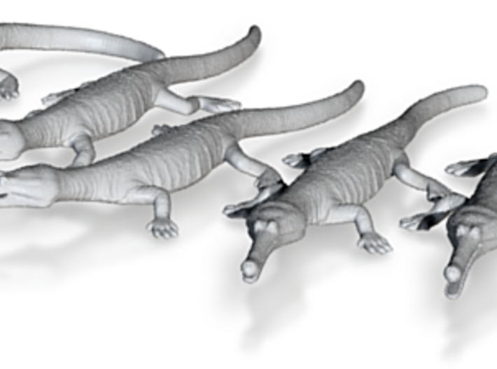 Champsosaurus pack 1/40 3d printed