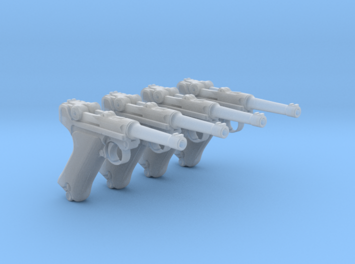 1/18 Scale Luger 4 Pack 3d printed