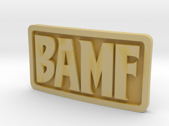 1/3 Scale BAMF Buckle 3d printed