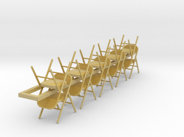 10 1:72 Metal Folding Chair 3d printed
