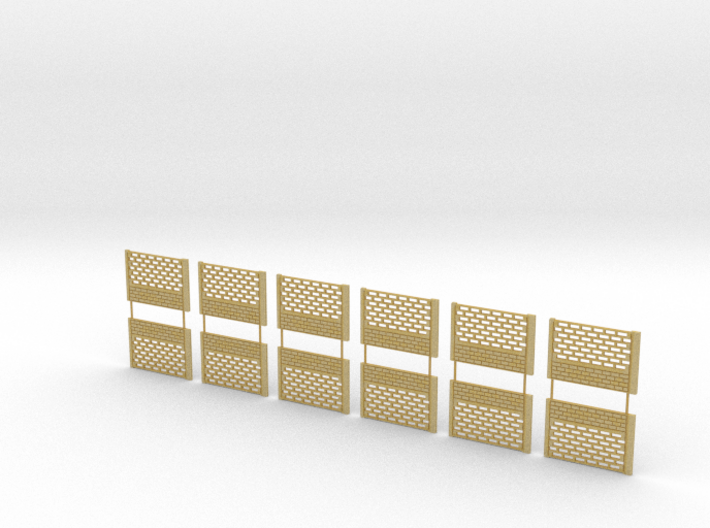 Concrete fencing spans at 1:87 HO scale Type B 3d printed 