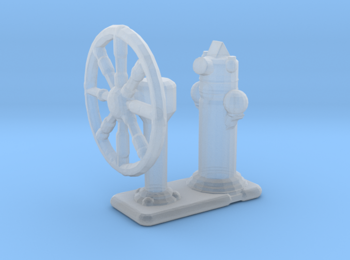 1/144 Scale Ships Wheel 3d printed