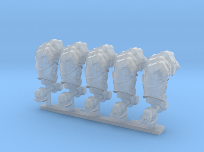 5 Right Fists 3d printed