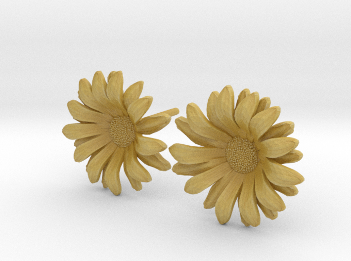 Daisy Studs 3d printed 