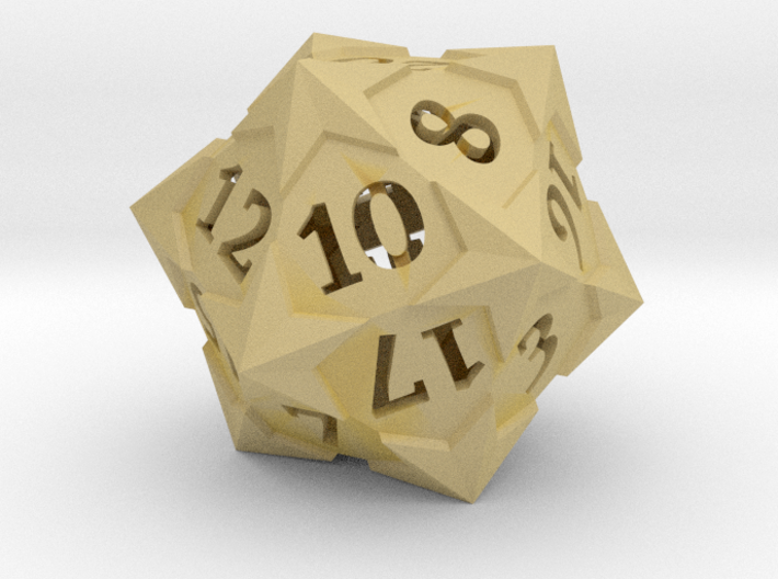 'Starry' D20 Gaming die LARGE 3d printed