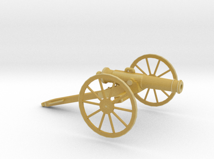 1/72 Scale American Civil War Cannon 24-pounder 3d printed
