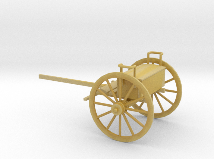 1/72 Scale Civil War Artillery Limber 3d printed