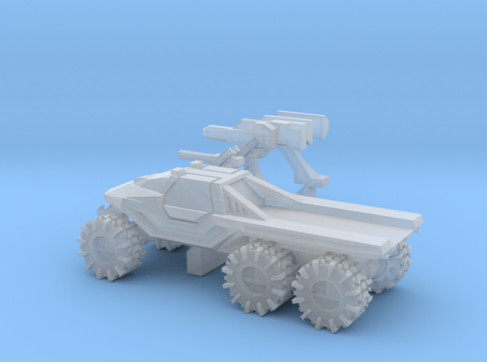All-Terrain Vehicle 6x6 closed cab with open cargo 3d printed