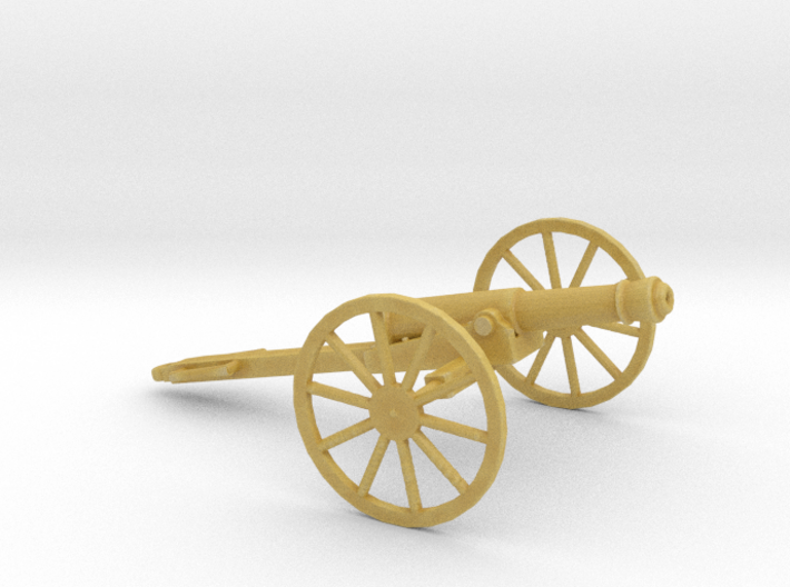 1/48 Scale American Civil War Cannon 1841 6-Pounde 3d printed