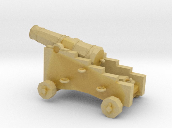 1/96 Scale 6 Pounder Naval Gun 3d printed