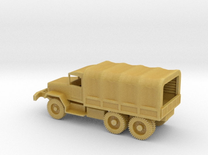 1/100 Scale M35 Cargo Truck with cover 3d printed