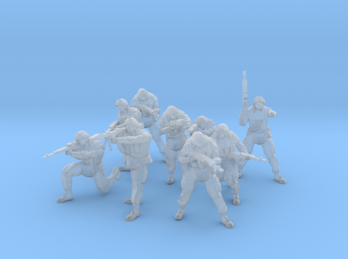 Modern Russian Motorized Rifle Squad 1:100 3d printed