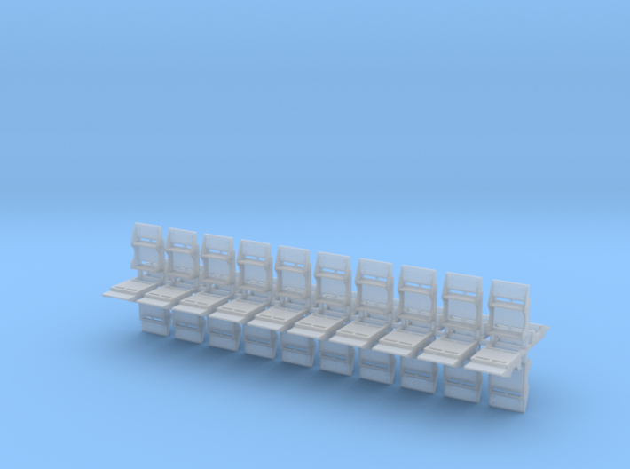 Clinchfield Cabose Steps 40x - HO scale 3d printed