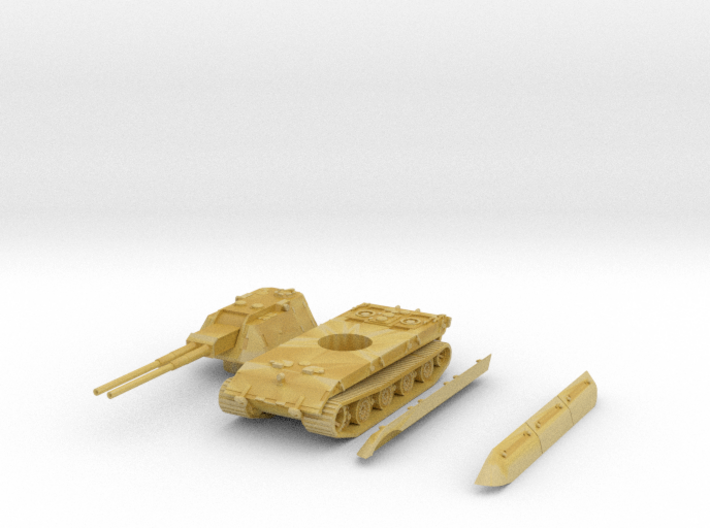 flakpanzer E100 scale 1/144 3d printed