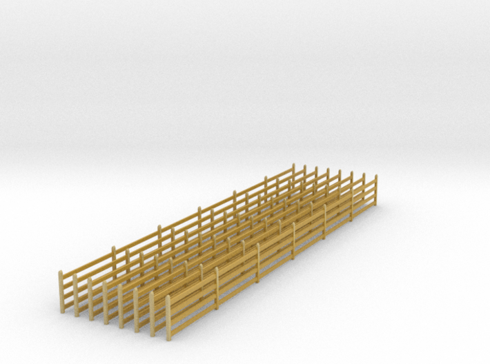 VR Post and 4 Rail Fence Set #4 1-87 Scale 3d printed 