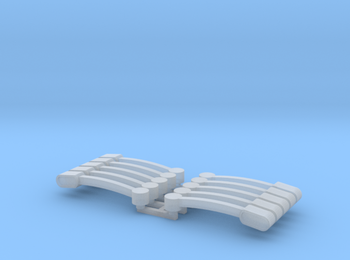 Flasher Bars Five Pack 1/64 Scale 3d printed