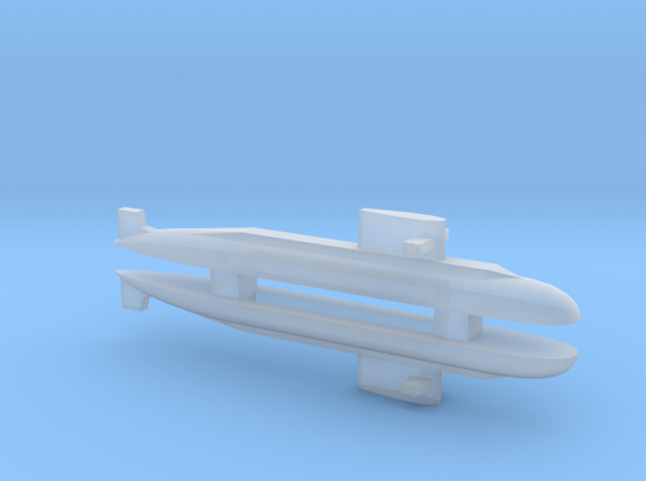 PLA[N] 039A Submarine x 2, 1/1800 3d printed