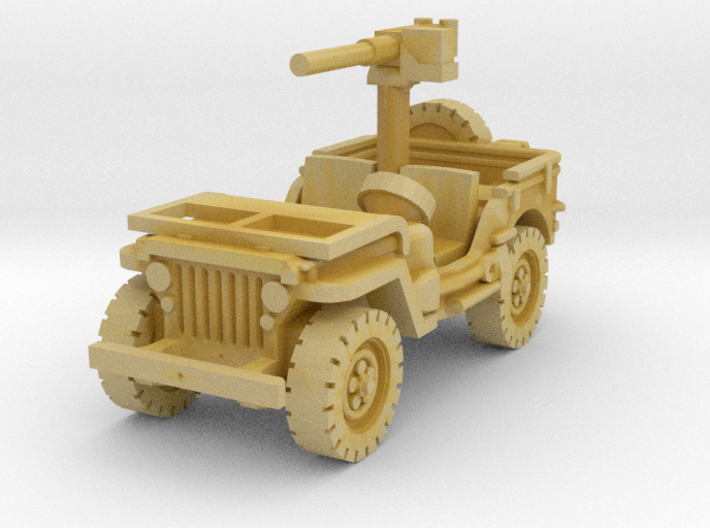 Jeep Willys 50 cal (window down) 1/144 3d printed 