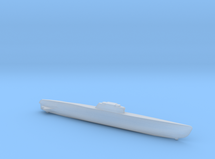 Type XXI Submarine, Full Hull, 1/1800 3d printed