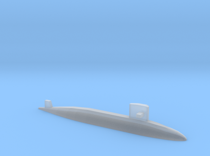 Yūshio-class submarine, 1/1800 3d printed