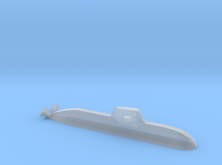 Type 212 submarine, 1/1800 3d printed