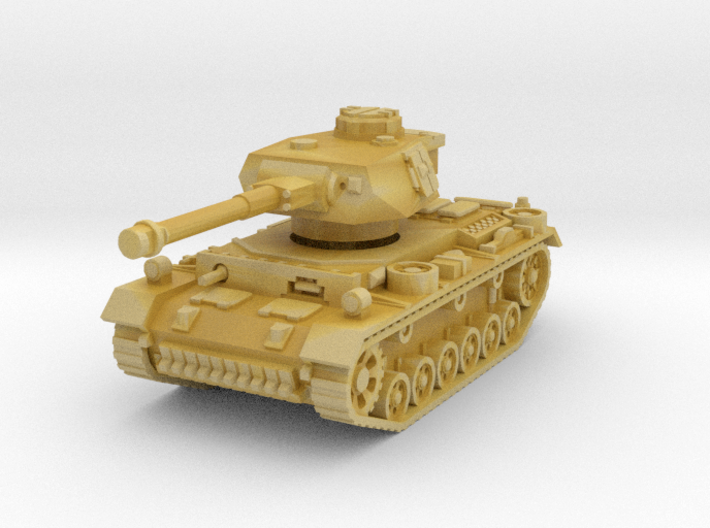 Panzer III K (Pz IV Turret) 1/144 3d printed