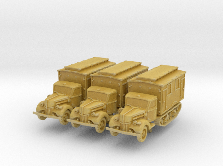 Ford V3000 Maultier Ambulance early (x3) 1/220 3d printed