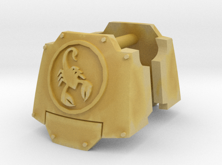 Scorpions MkX Dreadnought shoulder pads #2 R 3d printed