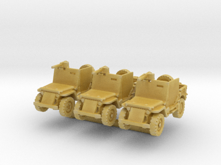 Jeep Willys Armored (x3) 1/200 3d printed 