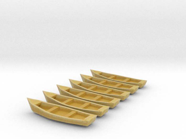 15 by 4 foot N scale row boats 3d printed