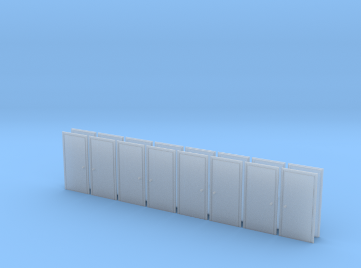Metal Door in HO Scale - set of 16 3d printed