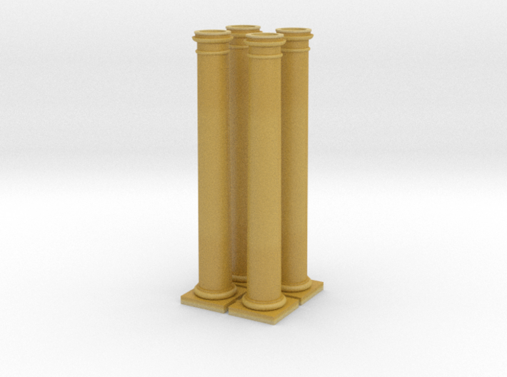 4 columns 75mm high 3d printed