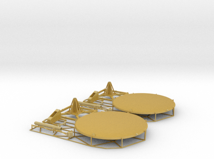 Satellite dish (60mm) double pack 3d printed 