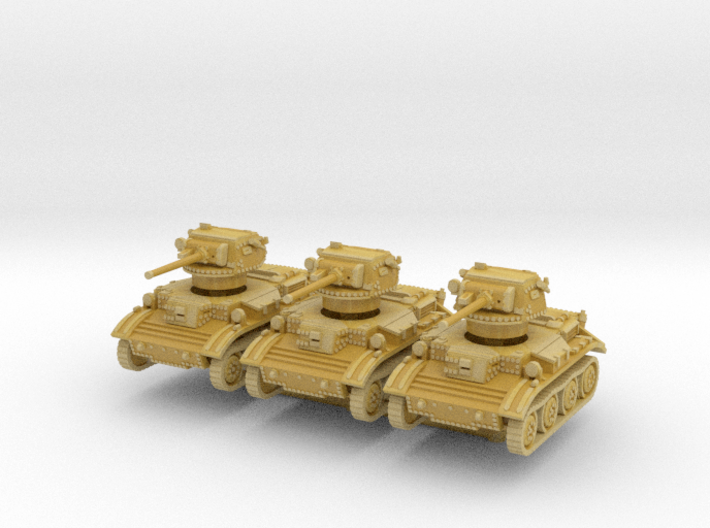 A17 Tetrarch tank (x3) 1/200 3d printed